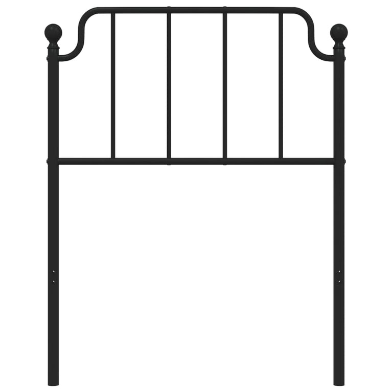 Hoofdbord 75 cm metaal zwart