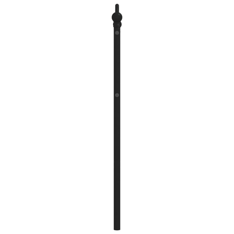 Hoofdbord 75 cm metaal zwart