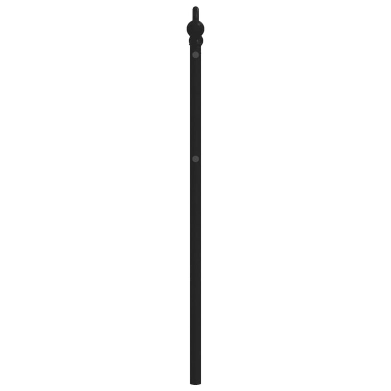 Hoofdbord 80 cm metaal zwart