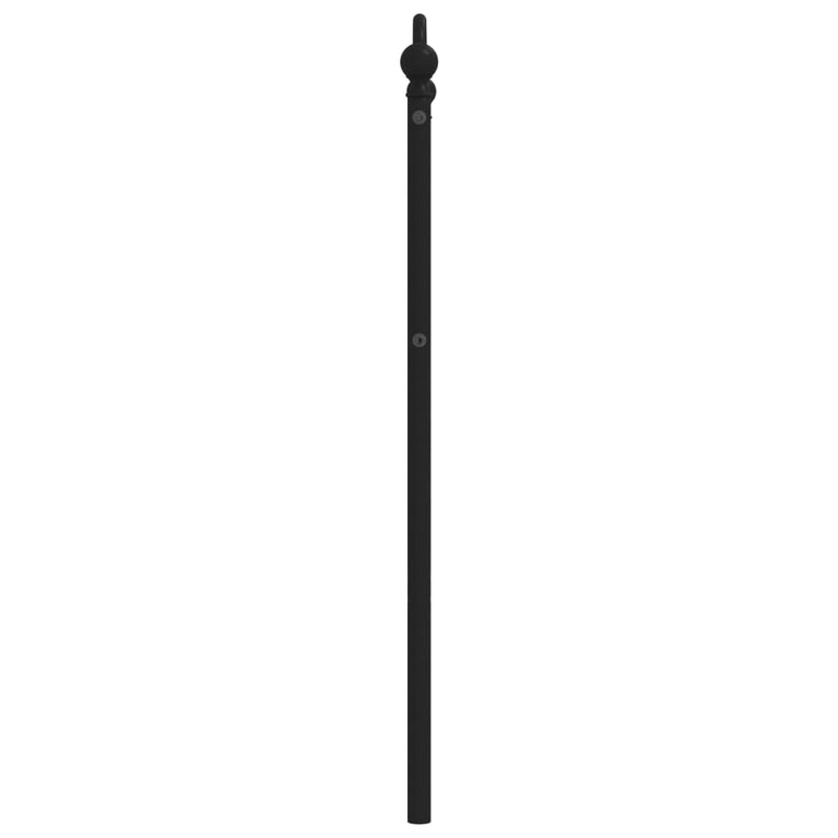 Hoofdbord 90 cm metaal zwart