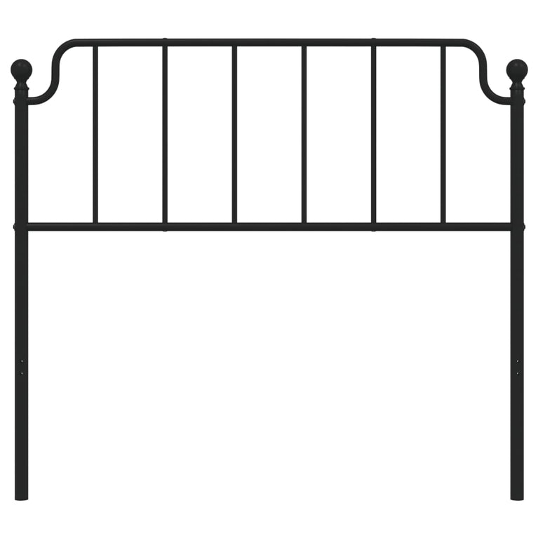 Hoofdbord 107 cm metaal zwart