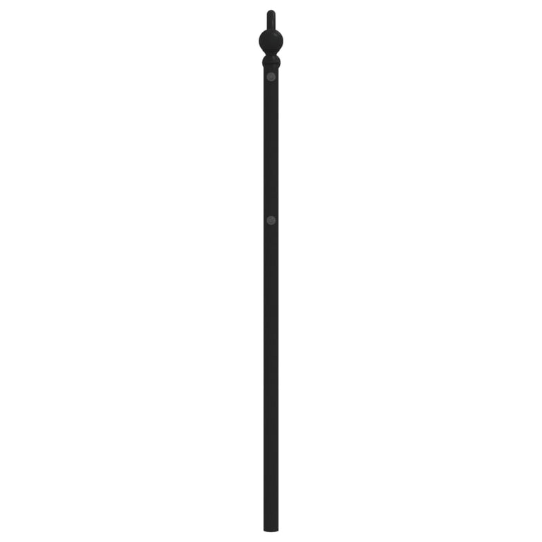 Hoofdbord 107 cm metaal zwart
