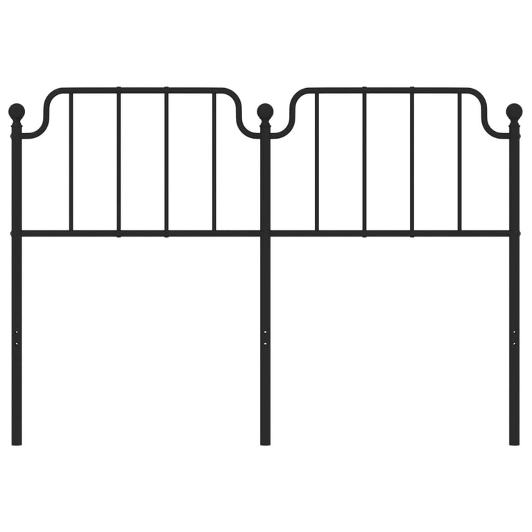 Hoofdbord 140 cm metaal zwart