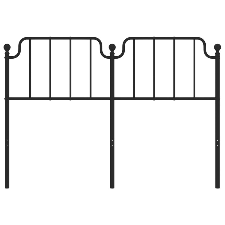 Hoofdbord 150 cm metaal zwart