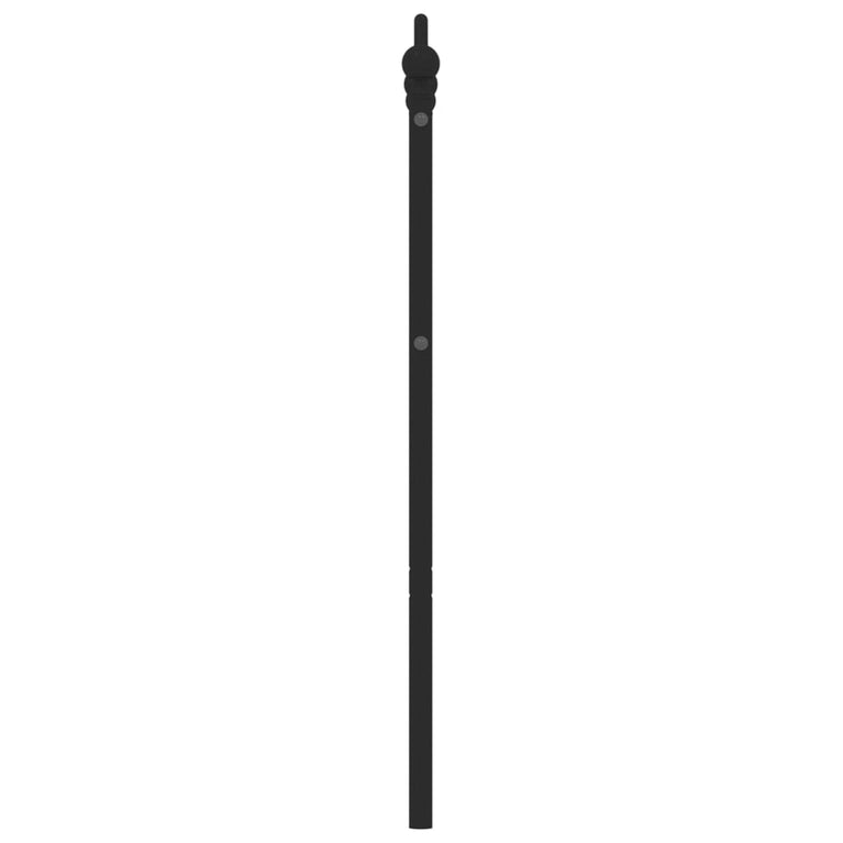 Hoofdbord 160 cm metaal zwart