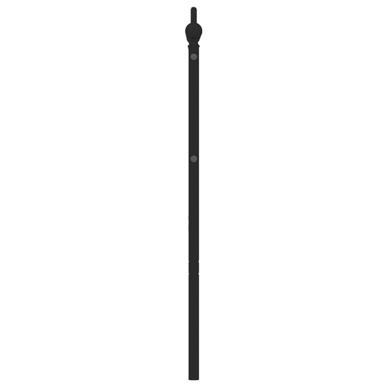 Hoofdbord 180 cm metaal zwart