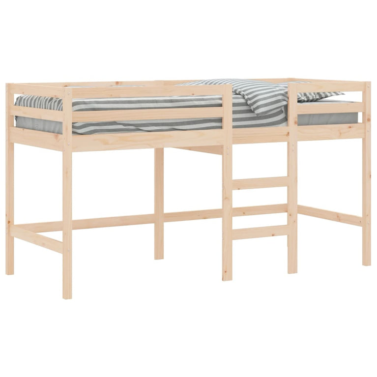 Kinderhoogslaper met ladder 80x200 cm massief grenenhout MeubelReus