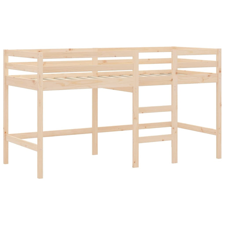 Kinderhoogslaper met ladder 80x200 cm massief grenenhout MeubelReus