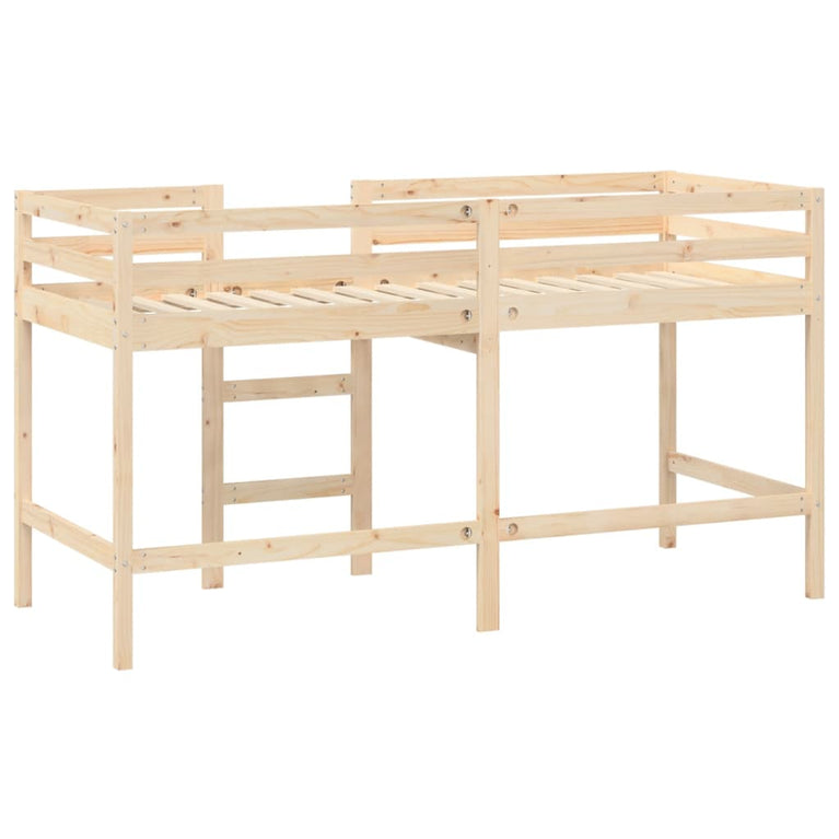Kinderhoogslaper met ladder 80x200 cm massief grenenhout MeubelReus