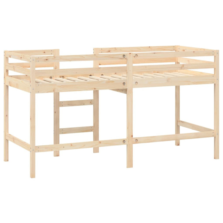 Kinderhoogslaper met ladder 90x190 cm massief grenenhout MeubelReus