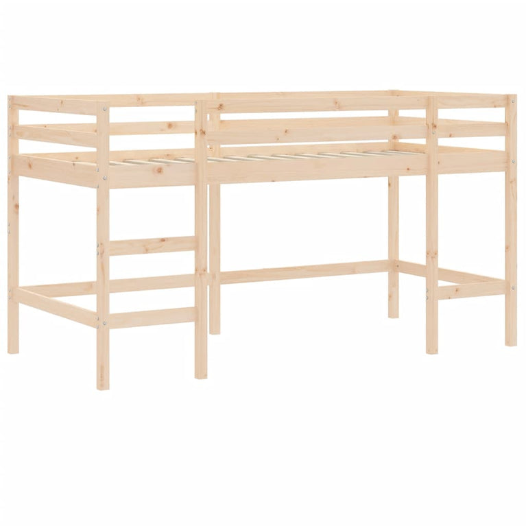 Kinderhoogslaper met ladder 90x190 cm massief grenenhout MeubelReus