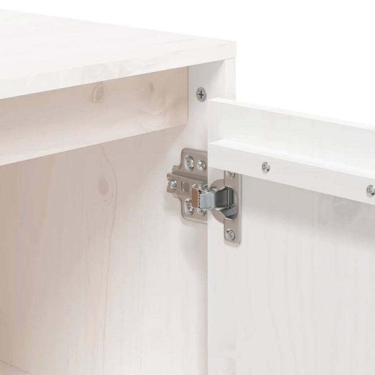 Bureau 140x50x75 cm massief grenenhout wit MeubelReus
