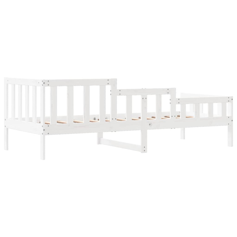 Slaapbank 90x200 cm massief grenenhout wit MeubelReus