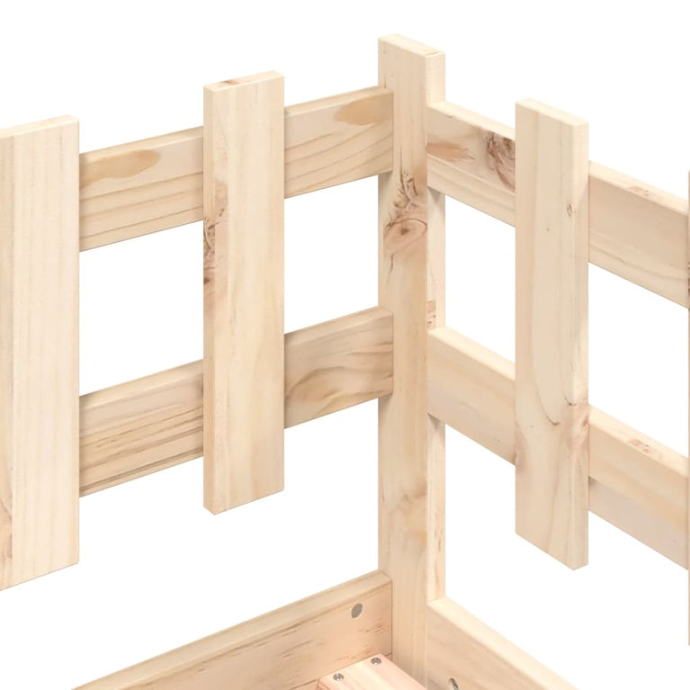 Slaapbank 90x190 cm massief grenenhout MeubelReus
