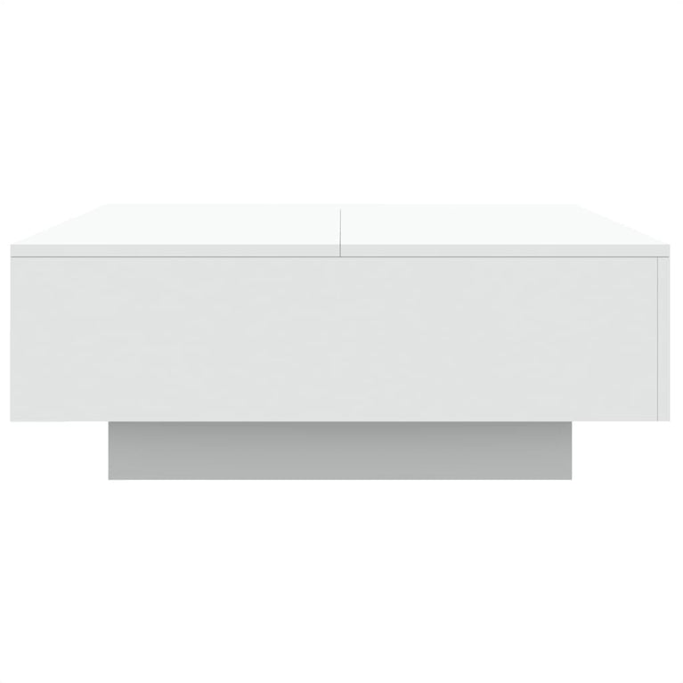 Salontafel 80x80x31 cm spaanplaat wit