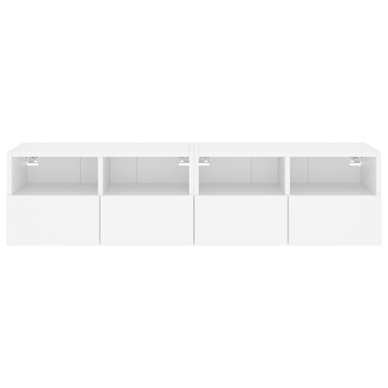 Tv-wandmeubels 2 st 60x30x30 cm bewerkt hout wit