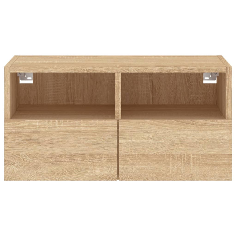 Tv-wandmeubel 60x30x30 cm bewerkt hout sonoma eikenkleurig