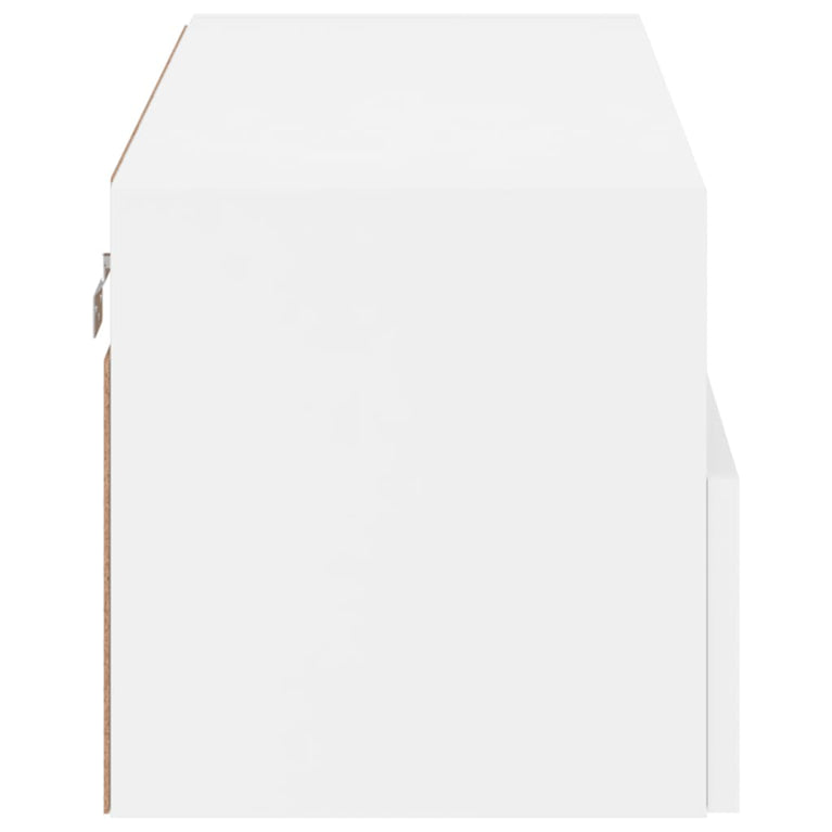 Tv-wandmeubel 80x30x30 cm bewerkt hout wit