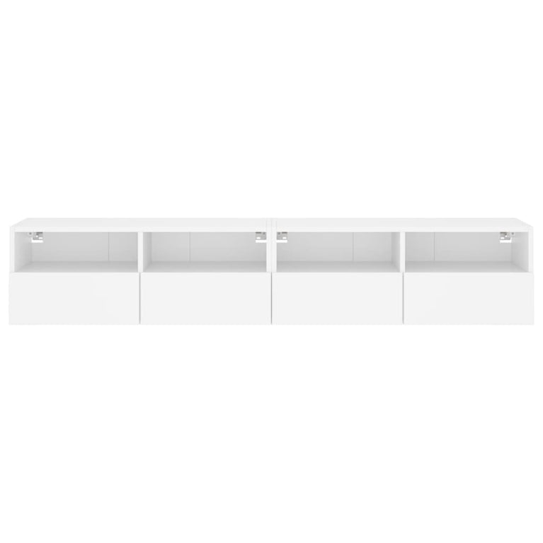 Tv-wandmeubels 2 st 80x30x30 cm bewerkt hout wit