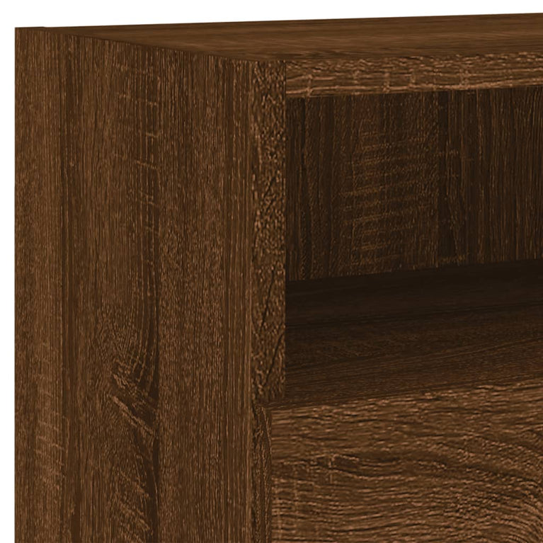 Tv-wandmeubels 2 st 80x30x30 cm bewerkt hout bruineikenkleurig