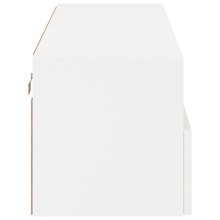 Tv-wandmeubel 100x30x30 cm bewerkt hout wit