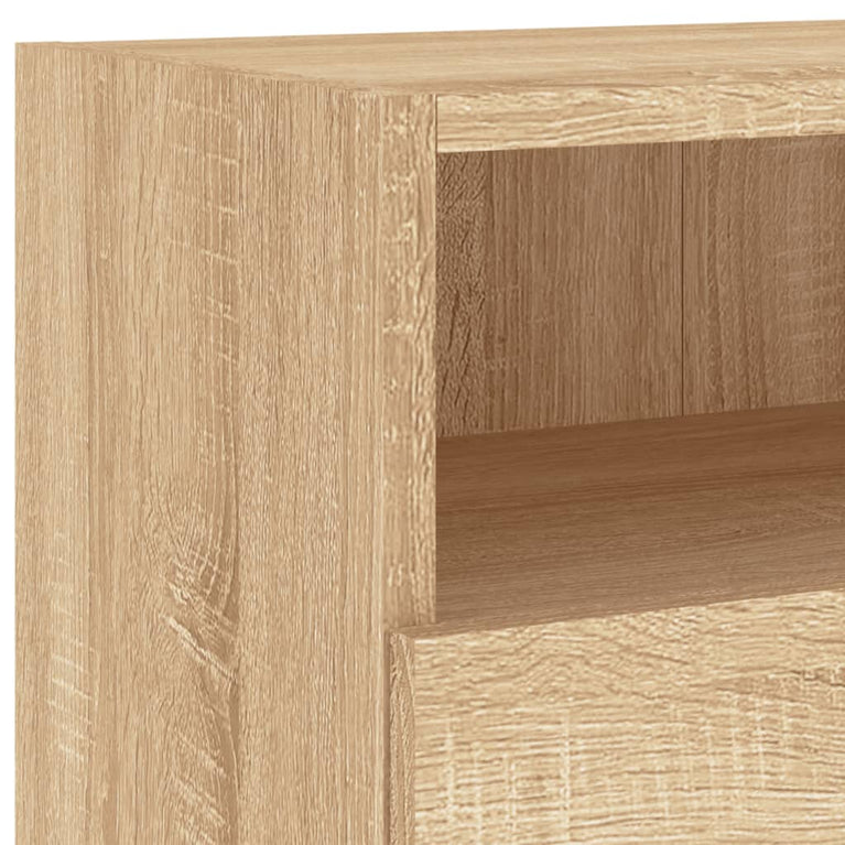 Tv-wandmeubel 100x30x30 cm bewerkt hout sonoma eikenkleurig