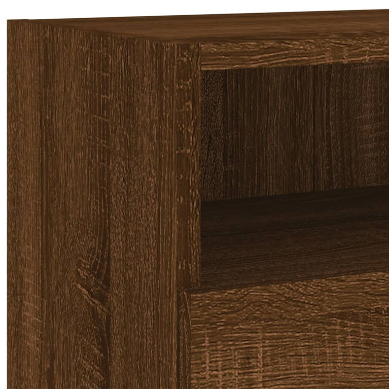 Tv-wandmeubels 2 st 100x30x30 cm hout bruineikenkleurig