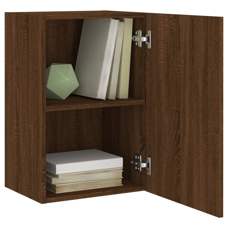 Tv-wandmeubels 2 st 40,5x30x60 cm bewerkt hout bruineikenkleur