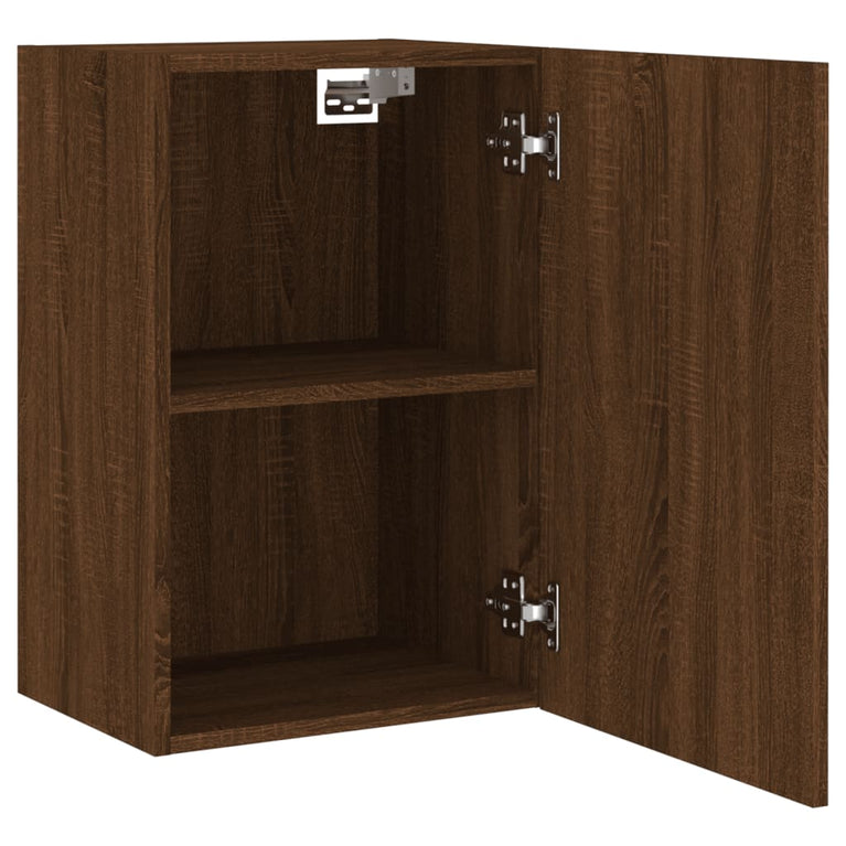 Tv-wandmeubels 2 st 40,5x30x60 cm bewerkt hout bruineikenkleur