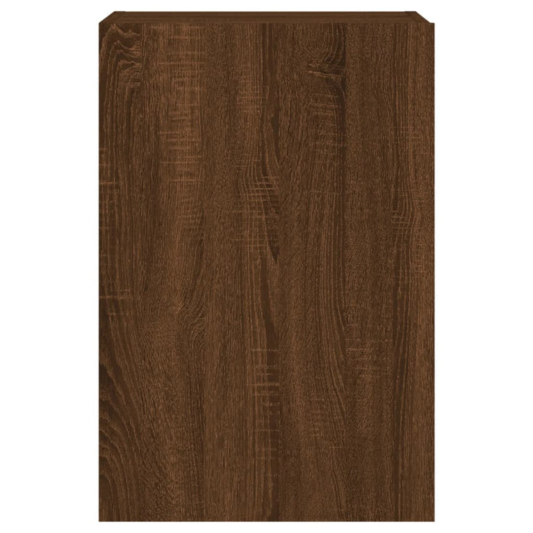 Tv-wandmeubels 2 st 40,5x30x60 cm bewerkt hout bruineikenkleur