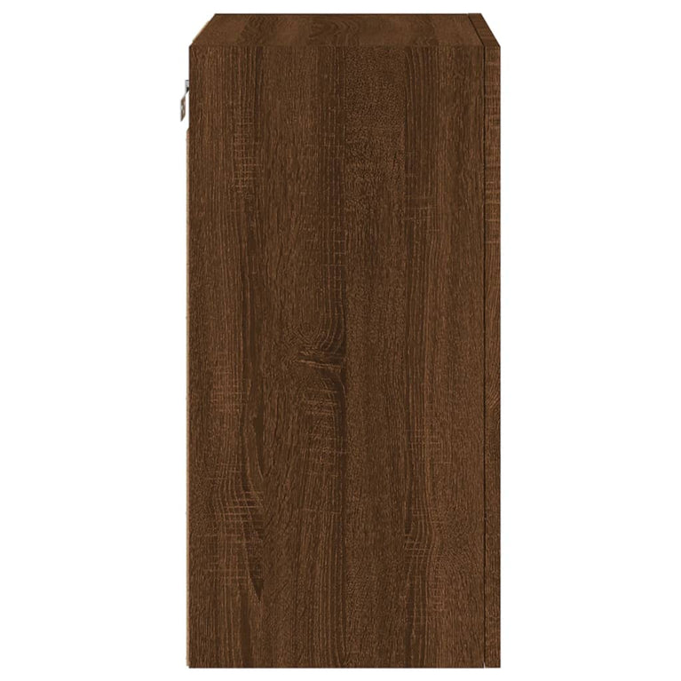 Tv-wandmeubels 2 st 40,5x30x60 cm bewerkt hout bruineikenkleur
