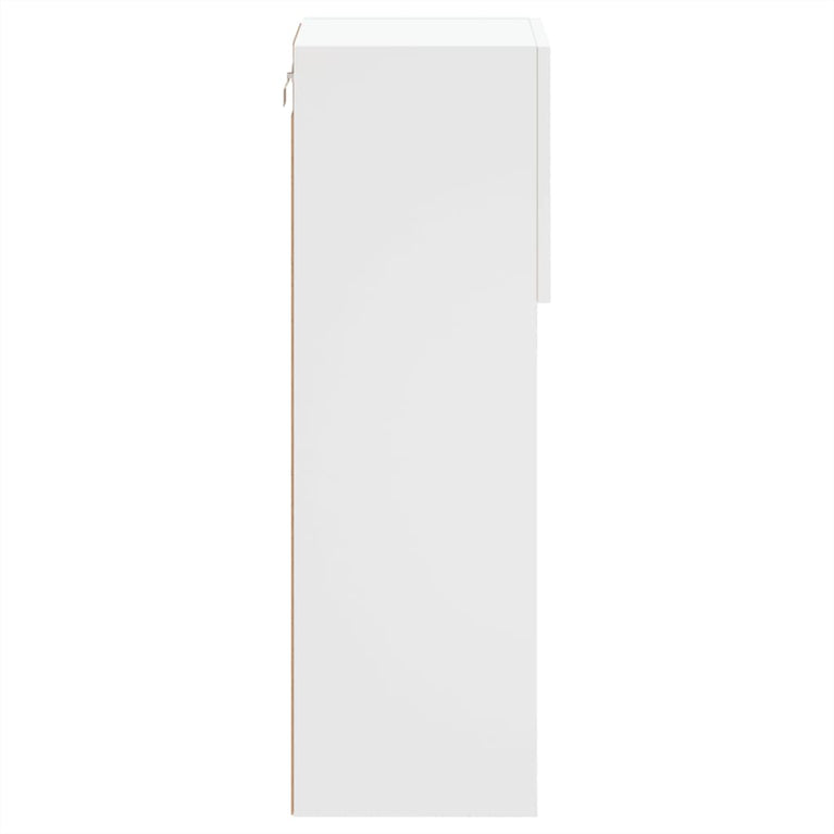 Tv-meubels met LED-verlichting 2 st 30,5x30x90 cm wit