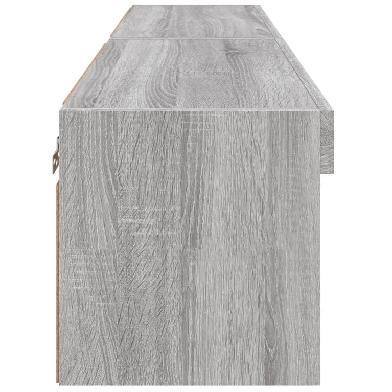 Tv-meubels met LED-verlichting 2 st 60x30x30 cm grijs sonoma