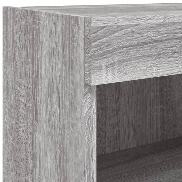 Tv-meubels met LED-verlichting 2 st 60x30x30 cm grijs sonoma