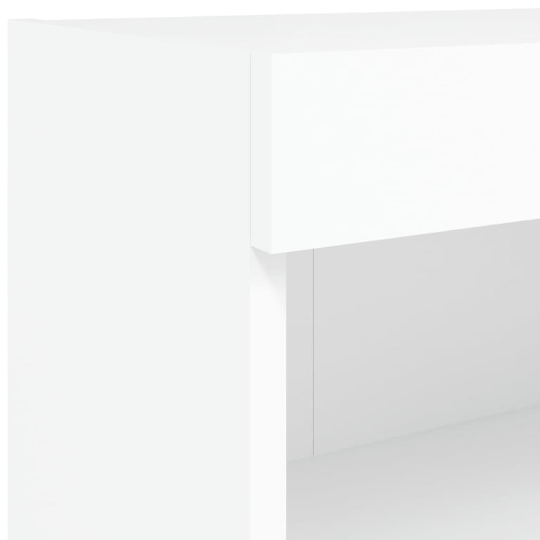 Tv-meubels met LED-verlichting 2 st 80x30x30 cm wit