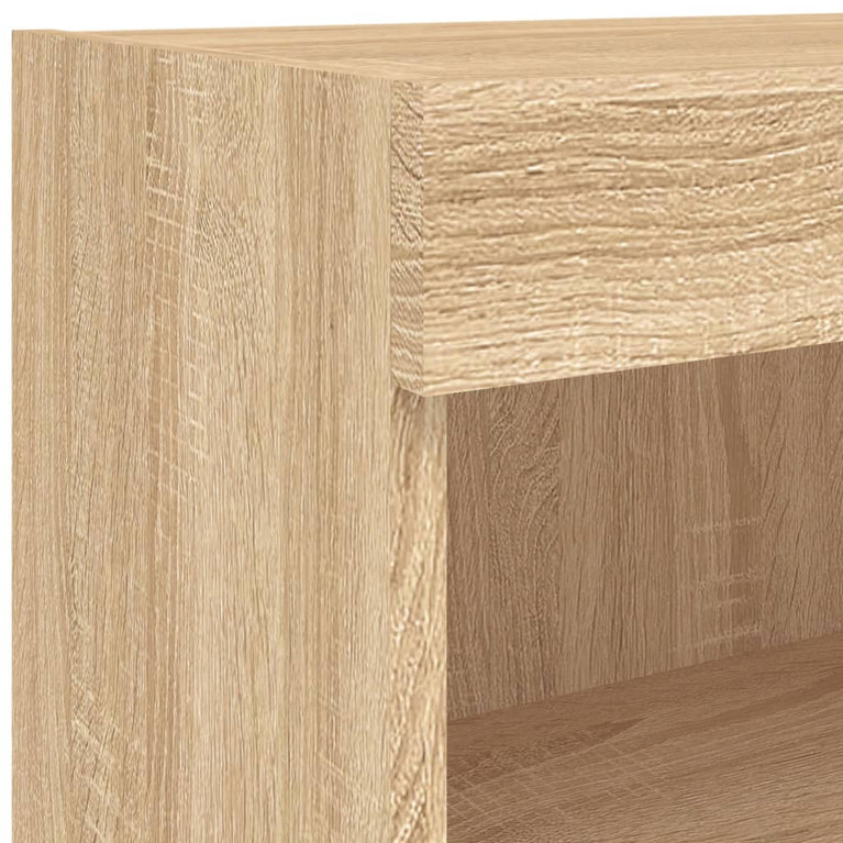 Tv-meubels met LED-verlichting 2 st 80x30x30 cm sonoma eiken