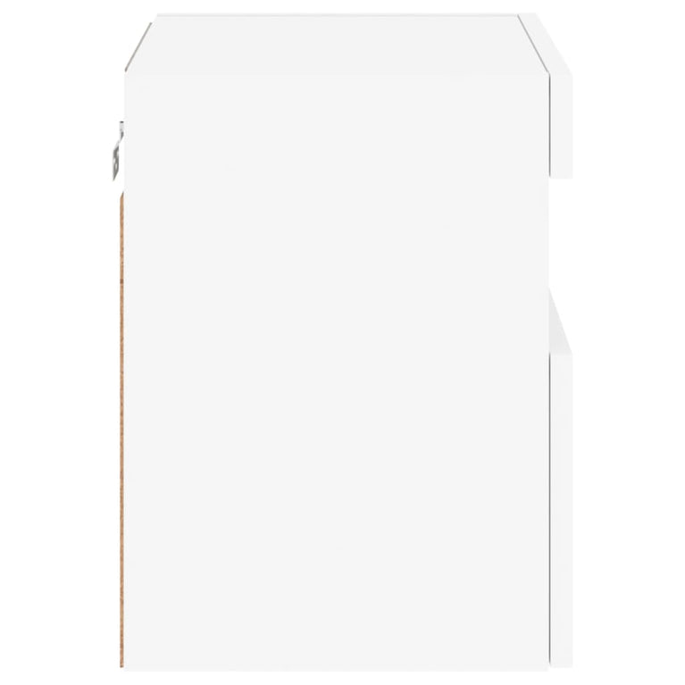 Tv-wandmeubel met LED-verlichting 40x30x40 cm wit