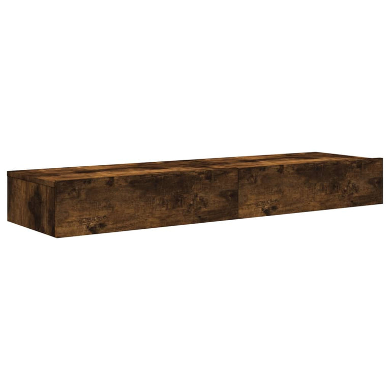 Tv-meubels 2 st met LED 60x35x15,5 cm gerookt eikenkleur MeubelReus