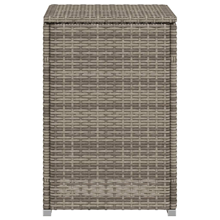 Afdekkast voor propaangasfles 40x40x60 cm Poly Rattan grijs