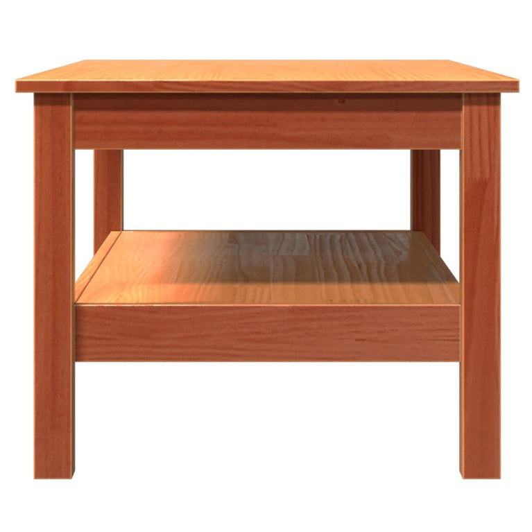 Salontafel 80x50x40 cm massief grenenhout wasbruin