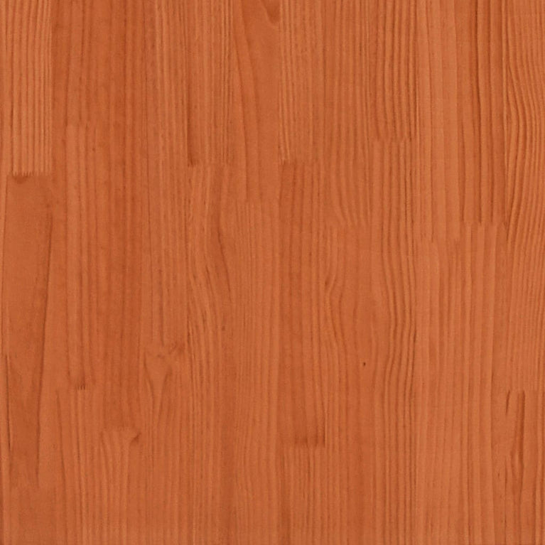 Hoogslaper massief grenenhout wasbruin 75x190 cm
