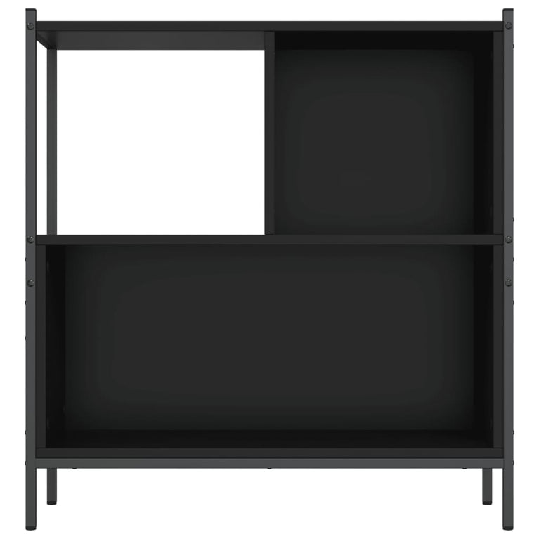 Boekenkast 72x28x77,5 cm bewerkt hout zwart