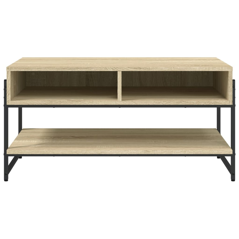 Salontafel 90x50x45 cm bewerkt hout sonoma eikenkleurig