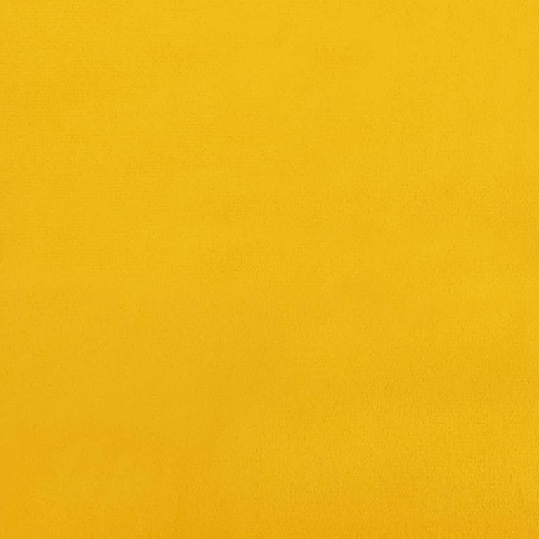 Slaapbank 2-zits met 2 kussens fluweel geel