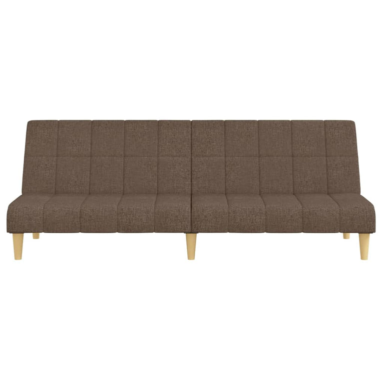Slaapbank 2-zits stof taupe