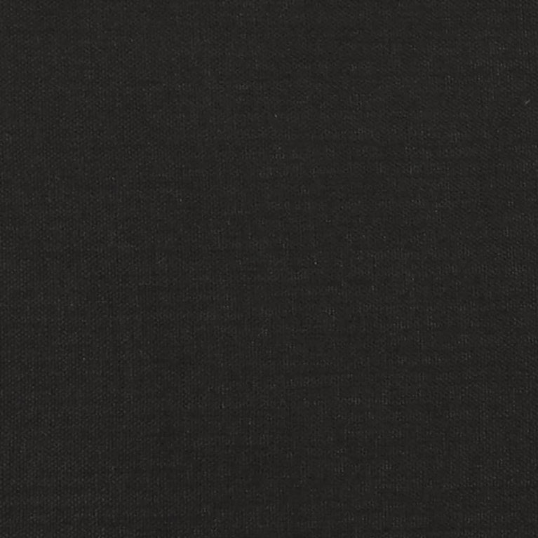 Slaapbank 2-zits met 2 kussens stof zwart