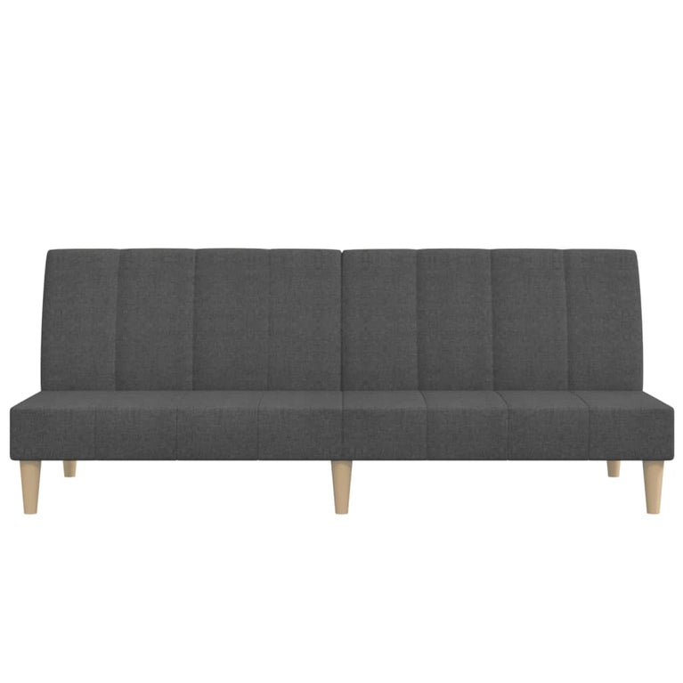 Slaapbank 2-zits stof donkergrijs