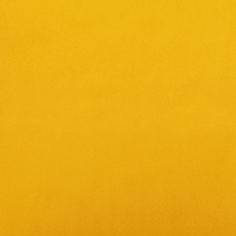 Slaapbank 2-zits met 2 kussens fluweel geel