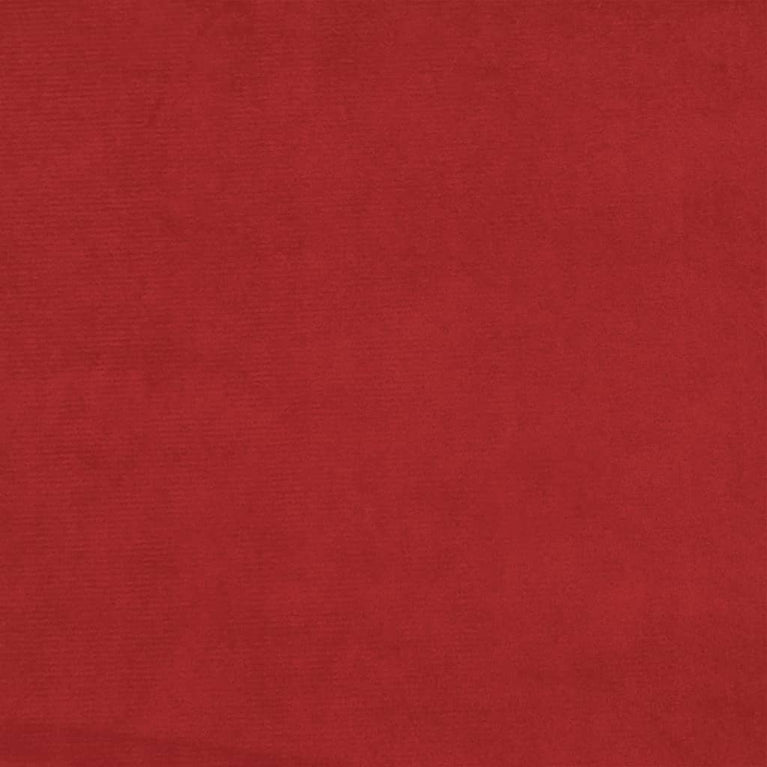 Slaapbank 2-zits fluweel wijnrood