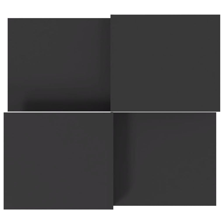 Salontafels 2 st bewerkt hout grijs MeubelReus